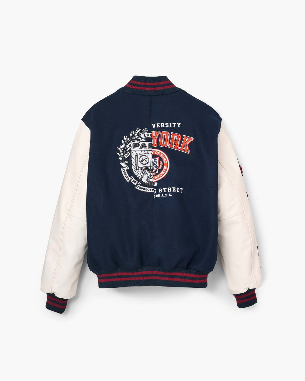Marc Jacobs US - The A.P.C. X Marc Jacobs  Varsity Jacket Dark Navy/White