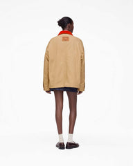Marc Jacobs New - The A.P.C. X Marc Jacobs Stoned Canvas Unisex Jacket Camel
