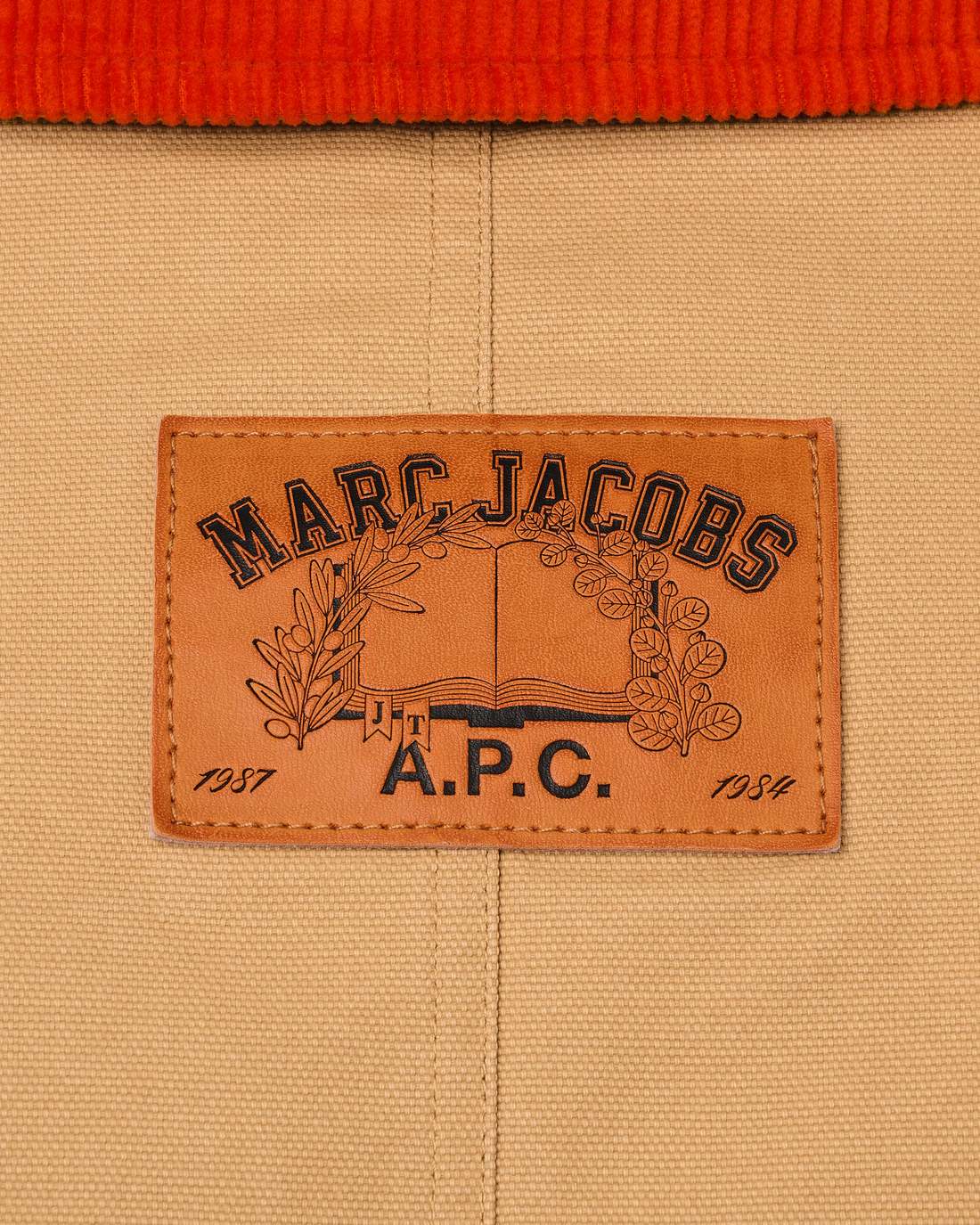 Marc Jacobs New - The A.P.C. X Marc Jacobs Stoned Canvas Unisex Jacket Camel