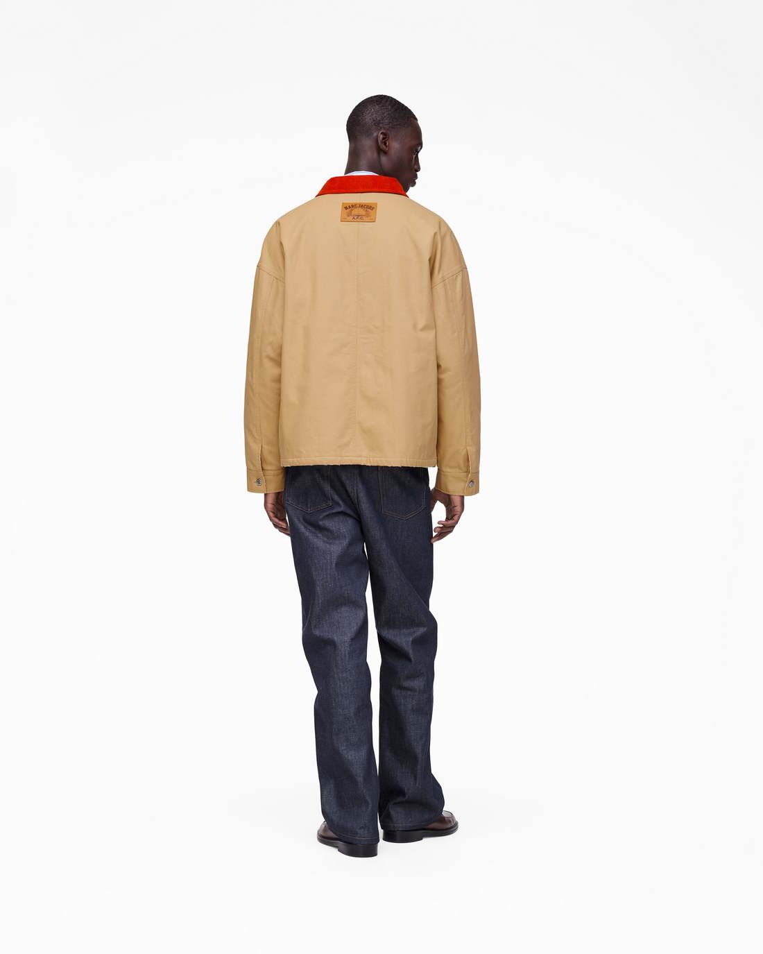 Marc Jacobs New - The A.P.C. X Marc Jacobs Stoned Canvas Unisex Jacket Camel