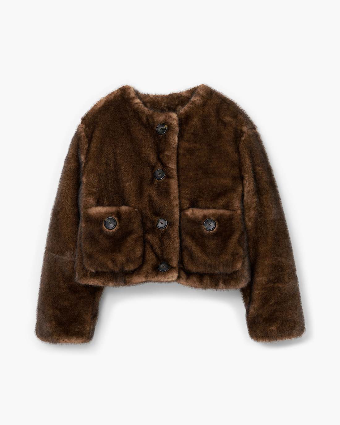 Marc Jacobs Outlet - Teddy Cropped Jacket Ebony