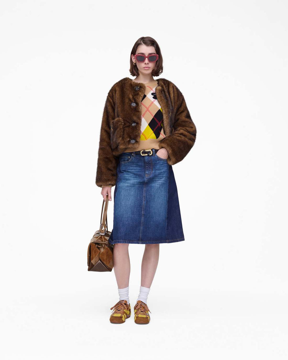 Marc Jacobs Outlet - Teddy Cropped Jacket Ebony