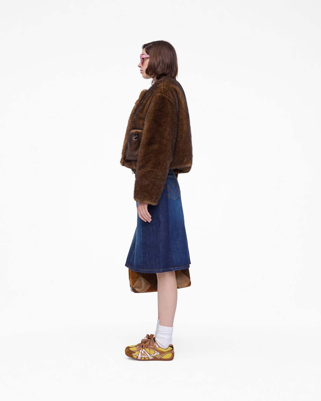 Marc Jacobs Outlet - Teddy Cropped Jacket Ebony