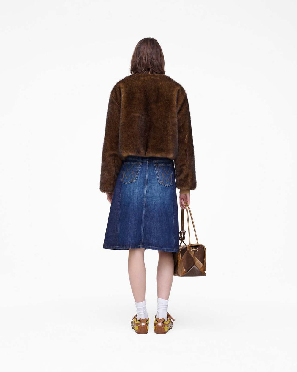Marc Jacobs Outlet - Teddy Cropped Jacket Ebony