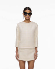 Marc Jacobs US - Tweed Backwards Lady Jacket Ivory