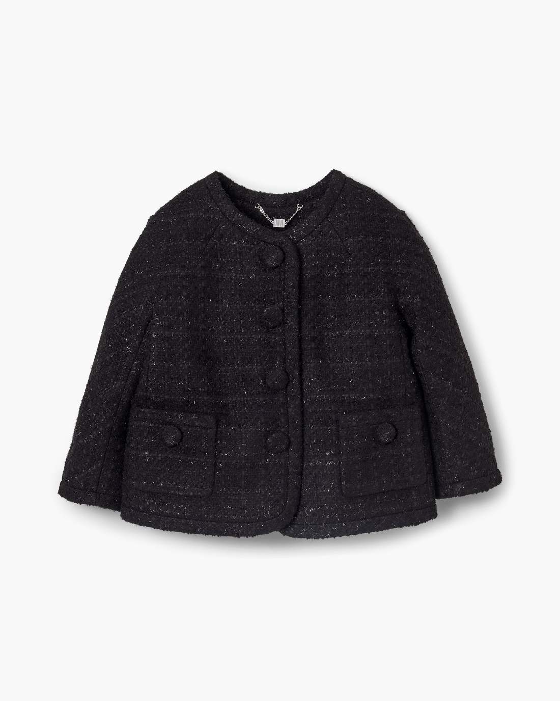 Marc Jacobs New - Tweed Backwards Lady Jacket Black