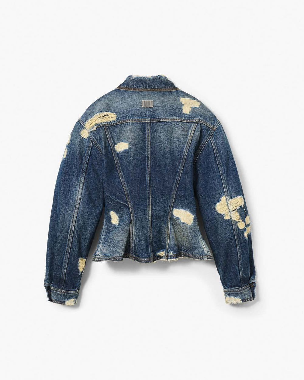 Marc Jacobs Online - The Rip And Repair Fluted Denim Jacket Punk Indigo