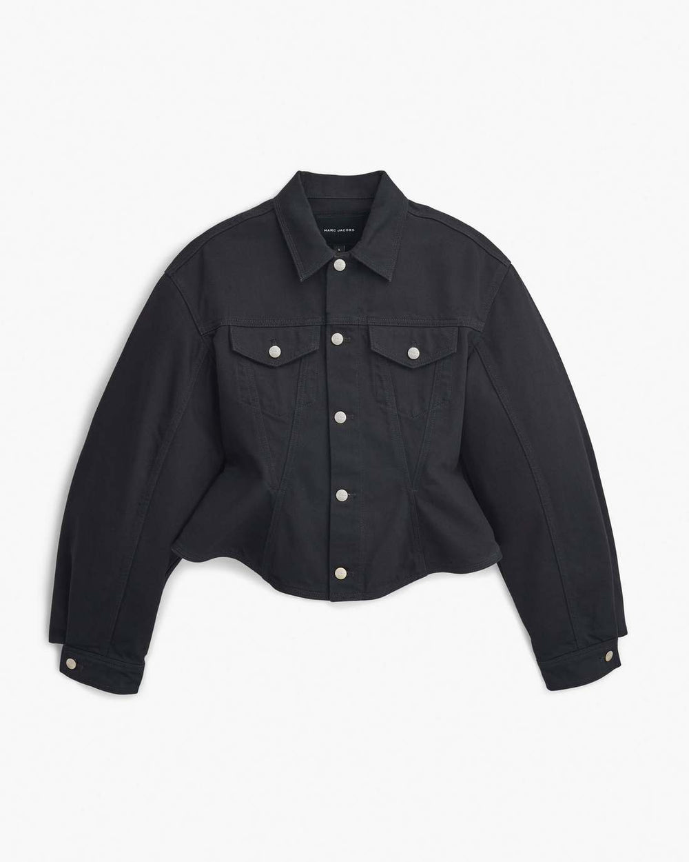 Marc Jacobs Sale - The Fluted Denim Jacket Black