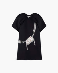 Marc Jacobs New - The Trompe Loeil Snapshot Dress Navy