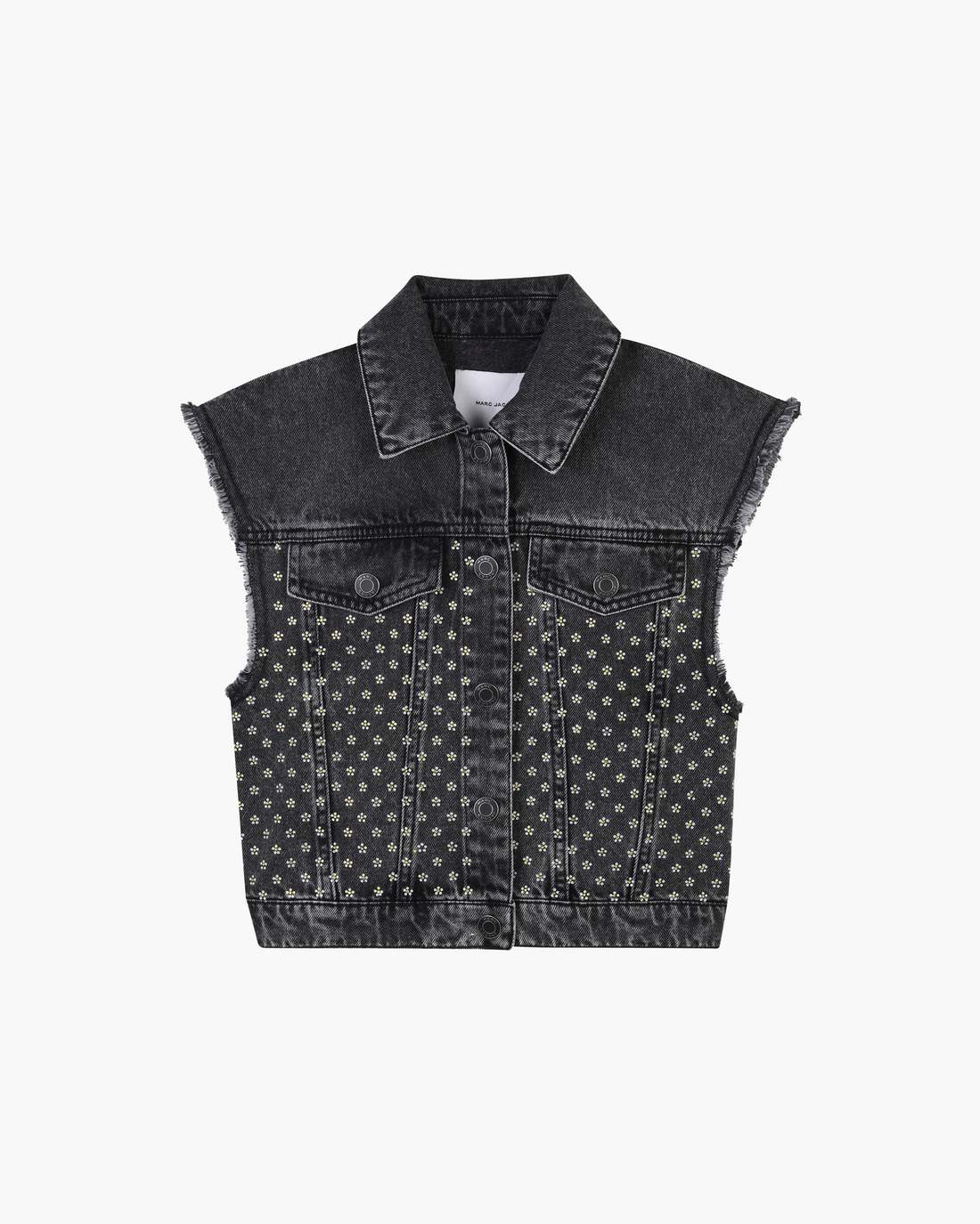 Marc Jacobs Sale - The Crystal Daisy Denim Vest Black