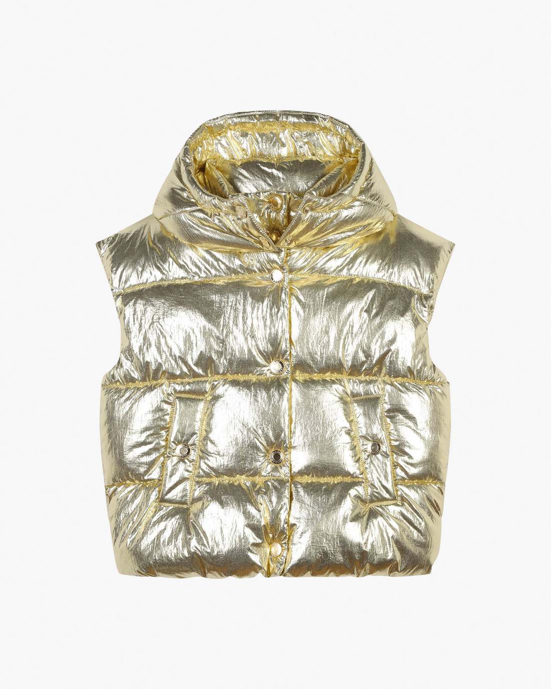Marc Jacobs Outlet - The Metallic Puffer Vest Gold