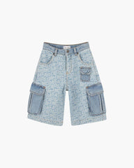 Marc Jacobs US - The Jumbled Logo Bermuda Short Blue