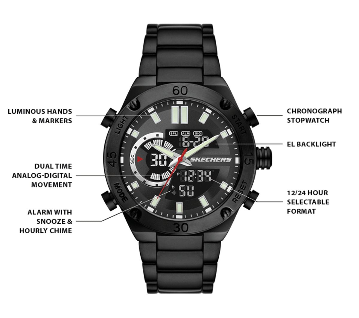 Skechers Analog Chrono Watch