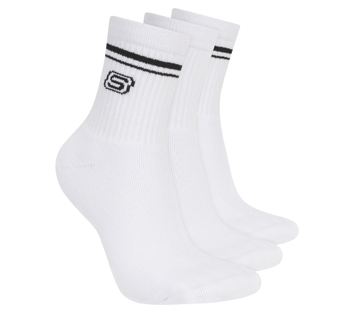 Skechers 3 Pack Women's Low Crew Varsity Socks