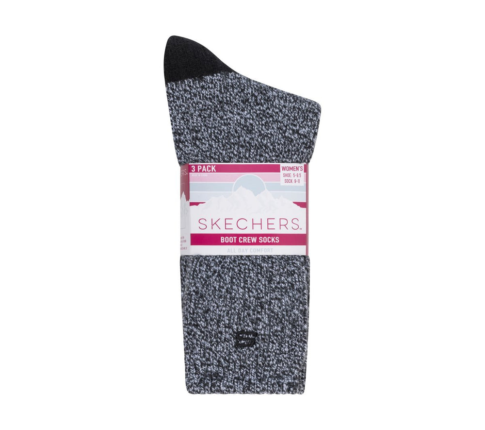 Skechers Super Soft Boot Crew Socks - 3 Pack