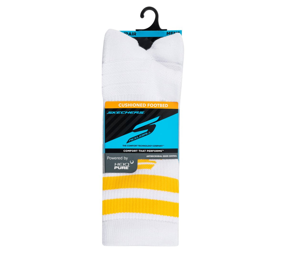 Skechers 3 Pack Men's Performance Pickleball Crew Socks