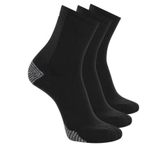 Skechers 3 Pack Men's Performance Running High Quarter Socks