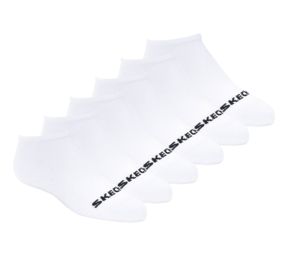 Skechers Cotton No-Show Socks - 6 Pack